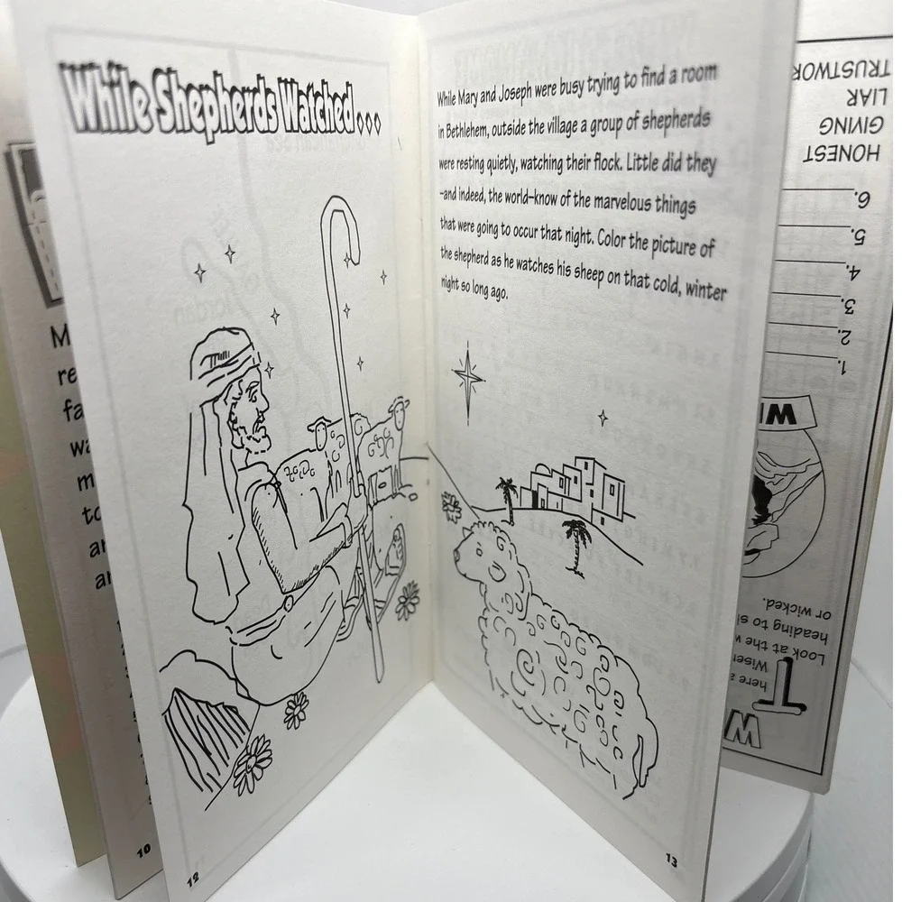Bible‎ Stories The Story of the Wisemen Activity Book Christmas Puzzles Coloring